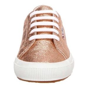 Rose Gold Metallic Superga Sneakers